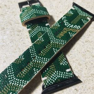 Goyard Green iWatch and Android strap repurposed